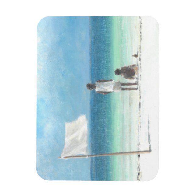 Jungs am Strand Kenya Magnet (Vertikal)