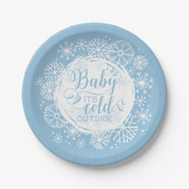 Jungs Baby Es ist kalt draußen 7" Papierplatte Pappteller
