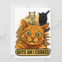 Jungs, bin ich erledigt? Lustiges Katzen-Meme Pani