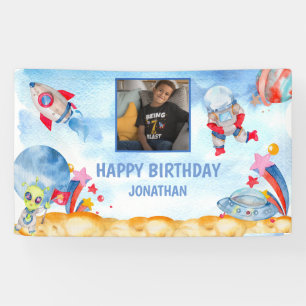 Jungs Foto Weltraumatronin Blue Red Banner