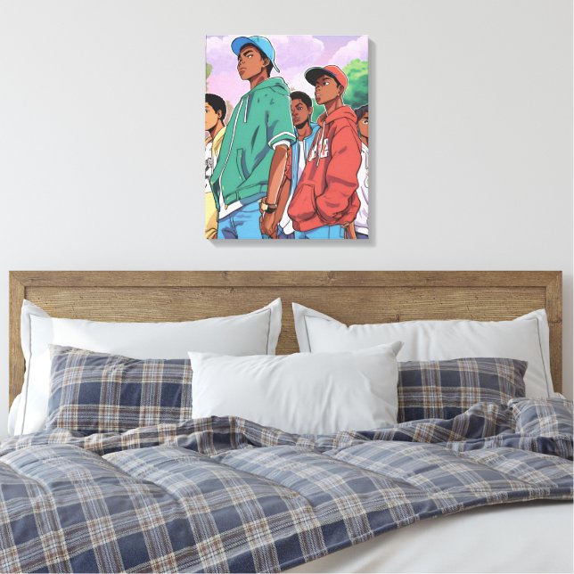 Jungs für Männer Leinwanddruck (Insitu (Schlafzimmer))