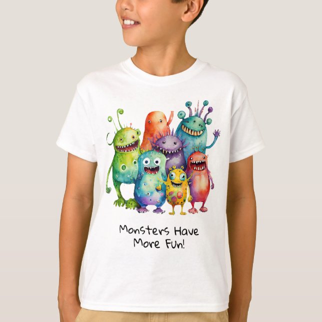 Jungs & Girls Niedliche, lustige, farbenfrohe Kind T-Shirt (Vorderseite)