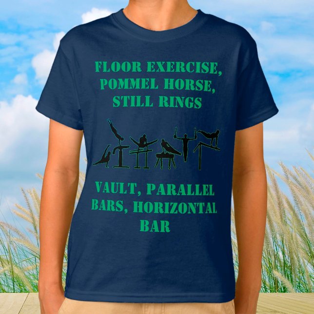 Jungs Gymnastik T - Shirt mit seinem Namen auf der (Von Creator hochgeladen)