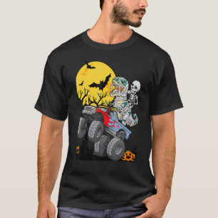 Jungs Halloween Monster Truck Pumpkin Mummy Dinos T-Shirt