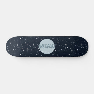 Jungs individuelle Name Mond Stars Weltraum Kinder Skateboard