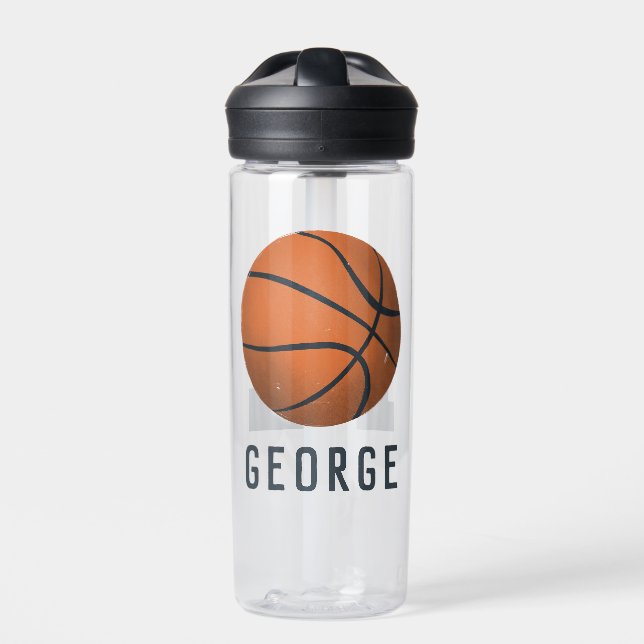Jungs Moderner und sportlicher Basketballtrainer Trinkflasche (Vorderseite)