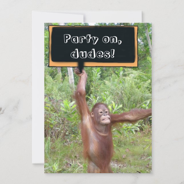 Jungs Nacht out Einladung (Vorderseite)