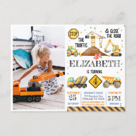 Jungs Niedlicher moderner Kindergeburtstag Postkarte