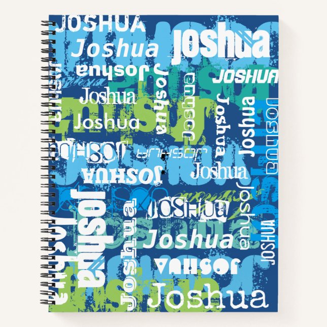 Jungs Personalisierter Individuelle Name Notizbuch (Vorderseite)