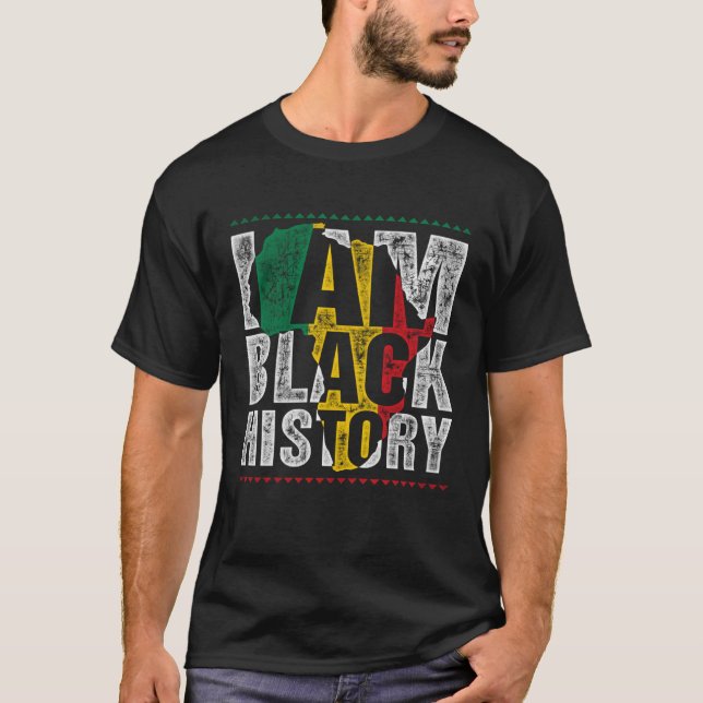 Jungs Schwarze Geschichte Monat Ich bin Black Hist T-Shirt (Vorderseite)