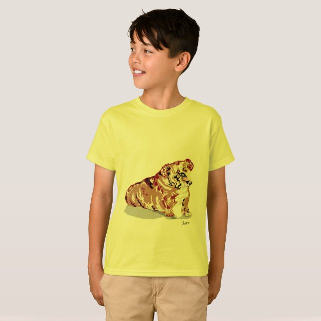 Jungs T - Shirt English Bull Dog (Vorne ganz)