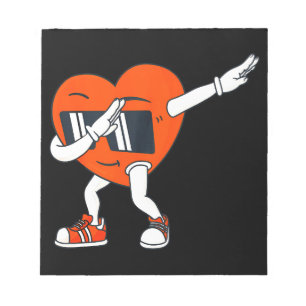 Jungs Valentinstag Dabbing Herzlustige Jungs Notizblock