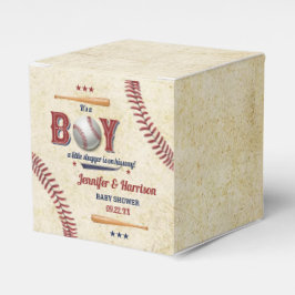 Jungs Vintag Baseball Baby Dusche Geschenkschachtel