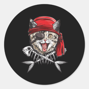 Jungs von Piraten Männer Piratenflagge Fahne Schäd Runder Aufkleber
