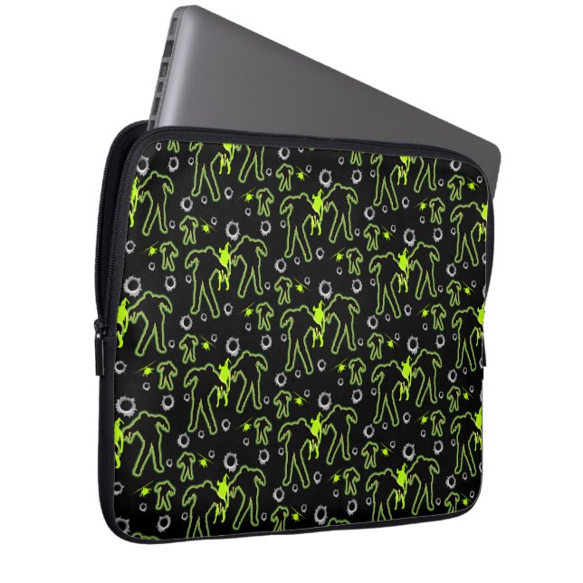 Jungs Zombie Schule Laptopschutzhülle (Vorne Rechts)