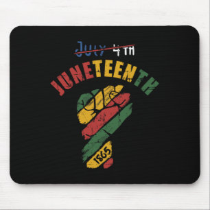 Jüngste Fahne mit Fahne für die schwarze Unabhängi Mousepad