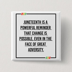 Jüngste Zitate, Freiheit der afroamerikanischen. Button