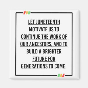 Jüngste Zitate, Freiheit der afroamerikanischen. Magnet