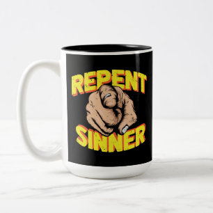 Jüngster Gott Lieben Sie umkehren Zweifarbige Tasse