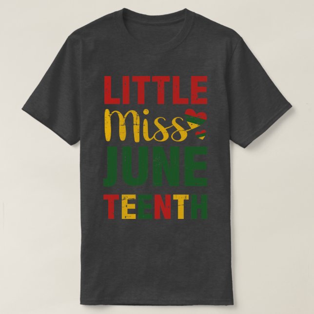 Jüngster Juni feiert amerikanisches Afrika T-Shirt (Design vorne)