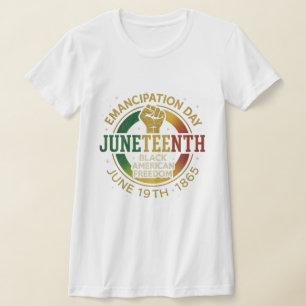 Jüngster Tag der Emanzipation Schwarze Amerikanisc T-Shirt