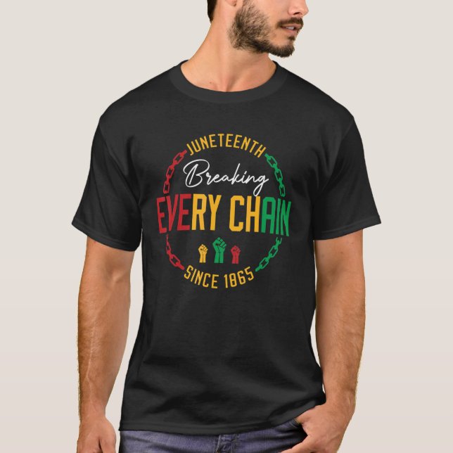 Jüngstes Breaking Jede Kette seit 1865 Black H T-Shirt (Vorderseite)
