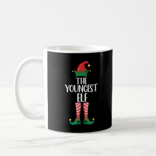Jüngstes Elf Matching Familienweihnachtliches Part Kaffeetasse