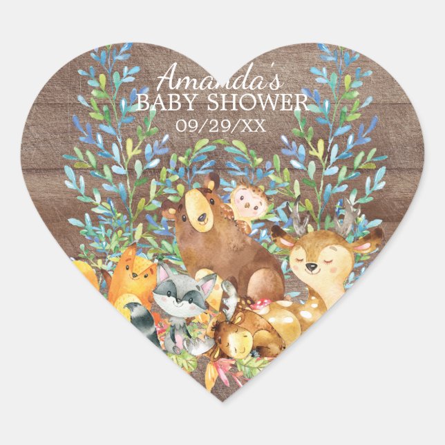 Jungtiere neutrale Babydusche Sticker (Vorderseite)