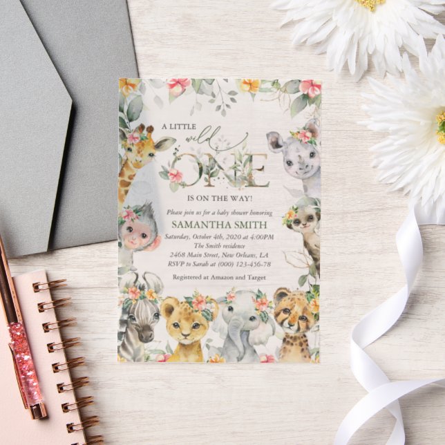 Jungtiere, Safari, Blume, Babydusche (Hochzeit)