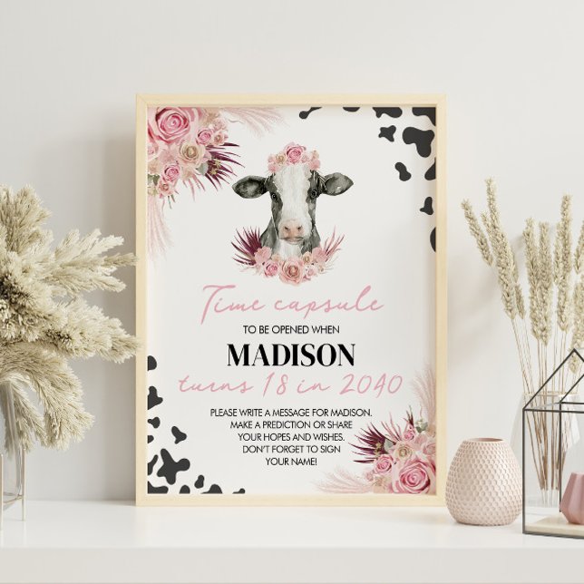 Jungtierkuh Kapselzeichen Poster (Von Creator hochgeladen)