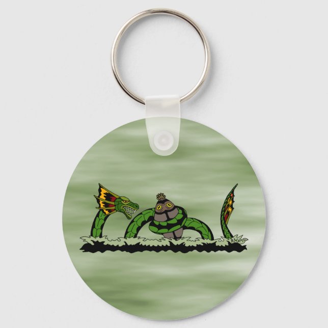 Jungun Catching a Quibbib Schlüsselanhänger (Vorderseite)