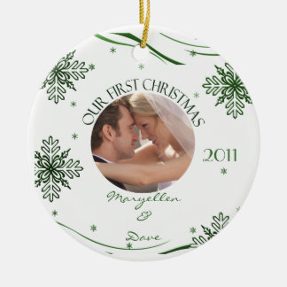 Jungvermählten-erste Keramikornament