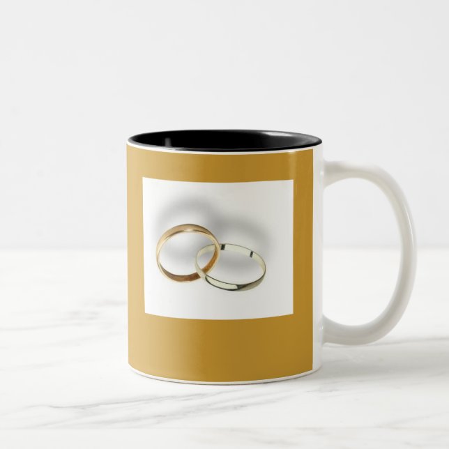 Jungvermählten-Tasse Zweifarbige Tasse (Rechts)