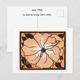 Juni (1918) von Julie de Graag (1877-1924). Postkarte