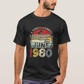 Juni 1980 Limited Edition Outfit Retro 41St Bday G T-Shirt