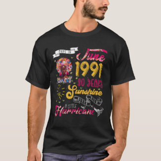 Juni 1991 30 Jahre Sonnenschein gemischt mit Hurri T-Shirt