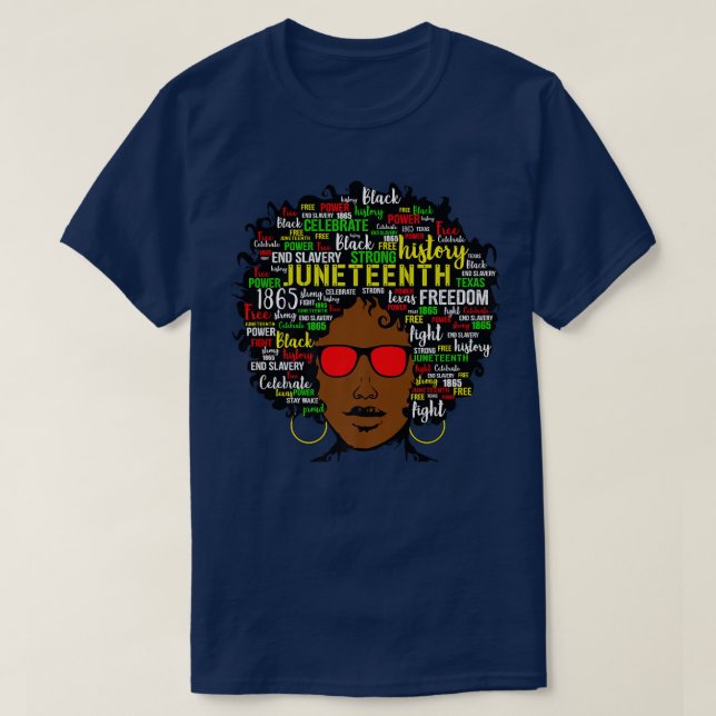 Juni 19. Unabhängigkeit D T-Shirt (Design vorne)