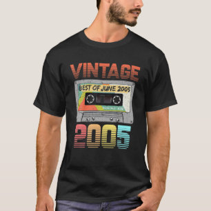 Juni 2005 16th Birthday Retro Vintag 2005 Birthda T-Shirt