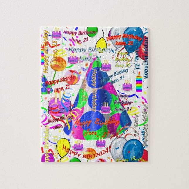 Juni, 21 Geburtstag Jigsaw Puzzle (Vertikal)