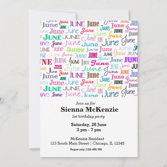 Juni Einladung (Vorderseite)