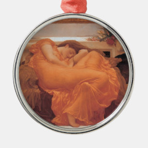 Juni in Flammen Silbernes Ornament