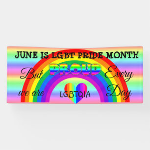 Juni ist LGBT Pride Monat Schaltfläche Banner