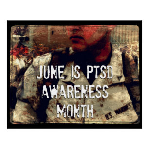 Juni ist PTSD-Aufklärungsmonat Poster