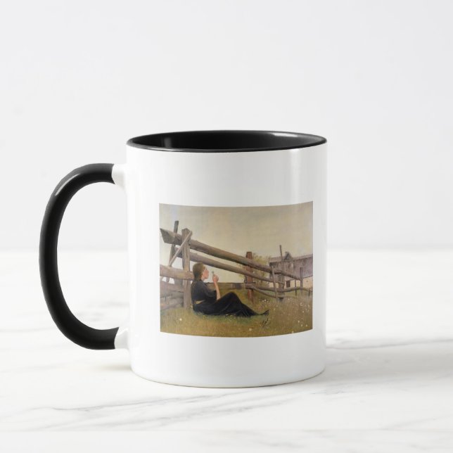 Juni. Mädchen-durchbrennenlöwenzahn-Samen, 1899 Tasse (Links)