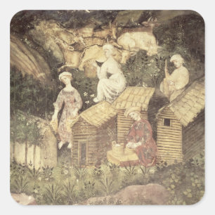 Juni Quadratischer Aufkleber