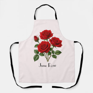 Juni-Rosen-Blumen Schürze