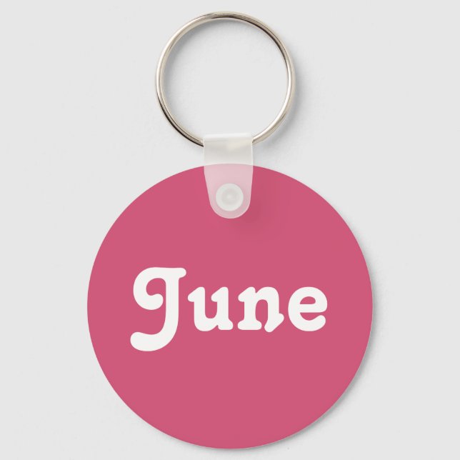 Juni Schlüsselanhänger (Vorderseite)