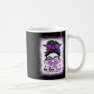 Juni Wir tragen lila Alzheimerheimer-Bewusstseins- Kaffeetasse