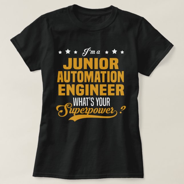 Junior Automation Engineer T-Shirt (Design vorne)