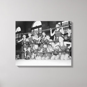 Junior-Boxen, 1939 Leinwanddruck